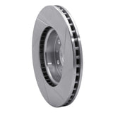 Dynamic Friction 2014-2020 Cadillac ATS Front Right Slotted Silver Brake Rotor by Dynamic Friction Company 611-46038R