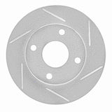 Dynamic Friction 1985-1989 Chevrolet I-Mark Front Right Slotted Silver Brake Rotor by Dynamic Friction Company 611-47001R