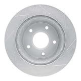 Dynamic Friction 1984-1987 Chevrolet Corvette Front Left Slotted Silver Brake Rotor by Dynamic Friction Company 611-47015L