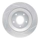 Dynamic Friction 1988-1994 Chevrolet Corvette Front Left Slotted Silver Brake Rotor by Dynamic Friction Company 611-47021L