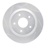 Dynamic Friction 1988-1994 Chevrolet Corvette Front Left Slotted Silver Brake Rotor by Dynamic Friction Company 611-47021L