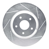 Dynamic Friction 1988-1996 Chevrolet Corvette Left Front Slotted Silver Brake Rotor by Dynamic Friction Company 611-47023D