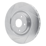 Dynamic Friction 2006-2013 Chevrolet Corvette Front Left Slotted Silver Brake Rotor by Dynamic Friction Company 611-47034L