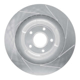 Dynamic Friction 2006-2013 Chevrolet Corvette Front Left Slotted Silver Brake Rotor by Dynamic Friction Company 611-47034L