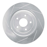 Dynamic Friction 2006-2013 Chevrolet Corvette Front Left Slotted Silver Brake Rotor by Dynamic Friction Company 611-47034L