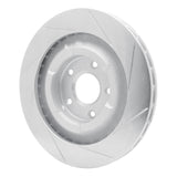 Dynamic Friction 2006-2013 Chevrolet Corvette Front Left Slotted Silver Brake Rotor by Dynamic Friction Company 611-47034L