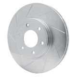 Dynamic Friction 2006-2009 Saab 9-7X Front Left Slotted Silver Brake Rotor by Dynamic Friction Company 611-47069L