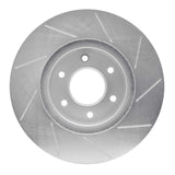 Dynamic Friction 2006-2009 Saab 9-7X Front Left Slotted Silver Brake Rotor by Dynamic Friction Company 611-47069L