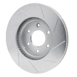 Dynamic Friction 2006-2009 Saab 9-7X Front Left Slotted Silver Brake Rotor by Dynamic Friction Company 611-47069L