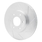 Dynamic Friction 2006-2009 Saab 9-7X Front Right Slotted Silver Brake Rotor by Dynamic Friction Company 611-47069R