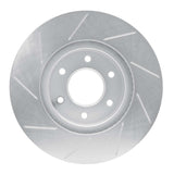 Dynamic Friction 2006-2009 Saab 9-7X Front Right Slotted Silver Brake Rotor by Dynamic Friction Company 611-47069R