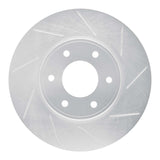 Dynamic Friction 2006-2009 Saab 9-7X Front Right Slotted Silver Brake Rotor by Dynamic Friction Company 611-47069R