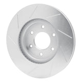 Dynamic Friction 2006-2009 Saab 9-7X Front Right Slotted Silver Brake Rotor by Dynamic Friction Company 611-47069R