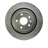 Dynamic Friction 2015-2022 Cadillac ATS Rear Left Slotted Silver Brake Rotor by Dynamic Friction Company 611-47074L
