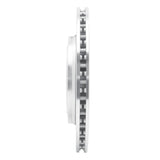 Dynamic Friction 2015-2022 Cadillac ATS Rear Right Slotted Silver Brake Rotor by Dynamic Friction Company 611-47074R