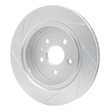Dynamic Friction 2015-2022 Cadillac ATS Rear Right Slotted Silver Brake Rotor by Dynamic Friction Company 611-47074R