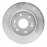 Dynamic Friction 2019-2021 Cadillac Escalade Front Left Slotted Silver Brake Rotor by Dynamic Friction Company 611-47080L