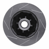 Dynamic Friction 1971-1995 Chevrolet C20 Front Right Slotted Silver Brake Rotor by Dynamic Friction Company 611-48004R