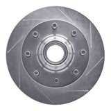 Dynamic Friction 1971-1995 Chevrolet C20 Front Right Slotted Silver Brake Rotor by Dynamic Friction Company 611-48004R
