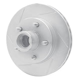Dynamic Friction 1991-2003 Chevrolet Blazer Front Left Slotted Silver Brake Rotor by Dynamic Friction Company 611-48016L