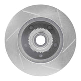 Dynamic Friction 1991-2003 Chevrolet Blazer Front Left Slotted Silver Brake Rotor by Dynamic Friction Company 611-48016L