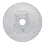 Dynamic Friction 1991-2003 Chevrolet Blazer Front Left Slotted Silver Brake Rotor by Dynamic Friction Company 611-48016L
