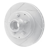 Dynamic Friction 1993-1995 Chevrolet G10 Front Left Slotted Silver Brake Rotor by Dynamic Friction Company 611-48024L