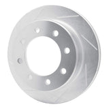 Dynamic Friction 1999-2020 Chevrolet Avalanche 2500 Rear Left Slotted Silver Brake Rotor by Dynamic Friction Company 611-48040L