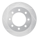 Dynamic Friction 1999-2020 Chevrolet Avalanche 2500 Rear Left Slotted Silver Brake Rotor by Dynamic Friction Company 611-48040L