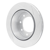 Dynamic Friction 1999-2020 Chevrolet Avalanche 2500 Rear Left Slotted Silver Brake Rotor by Dynamic Friction Company 611-48040L