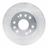 Dynamic Friction 2005-2020 Chevrolet Avalanche Front Left Slotted Silver Brake Rotor by Dynamic Friction Company 611-48050L