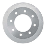 Dynamic Friction 2011-2019 GMC Sierra 3500 2WD HD Rear Left Slotted Silver Brake Rotor by Dynamic Friction Company 611-48060L