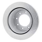 Dynamic Friction 2011-2019 GMC Sierra 3500 2WD HD Rear Left Slotted Silver Brake Rotor by Dynamic Friction Company 611-48060L