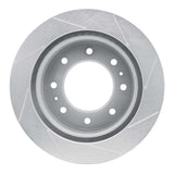 Dynamic Friction 2011-2022 GMC Sierra 2500 2WD HD/2500 2WD HD Classic Rear Left Slotted Silver Brake Rotor by Dynamic Friction Company 611-48061L