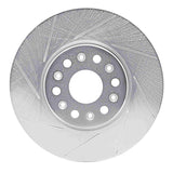 Dynamic Friction 2017-2022 Buick Acadia Front Left Slotted Silver Brake Rotor by Dynamic Friction Company 611-48090L