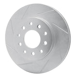 Dynamic Friction 1978-1981 Pontiac Firebird Rear Left Slotted Silver Brake Rotor by Dynamic Friction Company 611-52004L