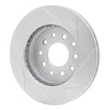 Dynamic Friction 1978-1981 Pontiac Firebird Rear Left Slotted Silver Brake Rotor by Dynamic Friction Company 611-52004L