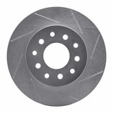 Dynamic Friction 1978-1981 Pontiac Firebird Rear Right Slotted Silver Brake Rotor by Dynamic Friction Company 611-52004R