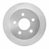 Dynamic Friction 1997-2005 Buick Alero Rear Left Slotted Silver Brake Rotor by Dynamic Friction Company 611-52012L