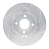 Dynamic Friction 2003-2010 Chevrolet Cobalt Front Left Slotted Silver Brake Rotor by Dynamic Friction Company 611-53002L