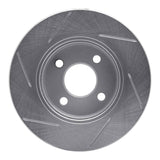 Dynamic Friction 2003-2010 Chevrolet Cobalt Front Right Slotted Silver Brake Rotor by Dynamic Friction Company 611-53002R