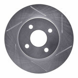 Dynamic Friction 2003-2010 Chevrolet Cobalt Front Right Slotted Silver Brake Rotor by Dynamic Friction Company 611-53002R