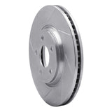 Dynamic Friction 2004-2012 Saturn Aura Front Left Slotted Silver Brake Rotor by Dynamic Friction Company 611-53003L