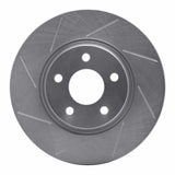 Dynamic Friction 2004-2012 Saturn Aura Front Left Slotted Silver Brake Rotor by Dynamic Friction Company 611-53003L