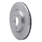 Dynamic Friction 2004-2012 Saturn Aura Front Right Slotted Silver Brake Rotor by Dynamic Friction Company 611-53003R