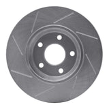 Dynamic Friction 2004-2012 Saturn Aura Front Right Slotted Silver Brake Rotor by Dynamic Friction Company 611-53003R