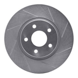 Dynamic Friction 2004-2012 Saturn Aura Front Right Slotted Silver Brake Rotor by Dynamic Friction Company 611-53003R