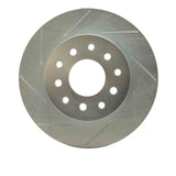 Dynamic Friction 1994-1997 Ford Aspire Front Left Slotted Silver Brake Rotor by Dynamic Friction Company 611-54004L