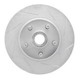 Dynamic Friction 1968-1973 Mercury Comet Front Right Slotted Silver Brake Rotor by Dynamic Friction Company 611-54008R