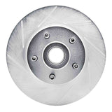 Dynamic Friction 1974-1980 Mercury Comet Front Left Slotted Silver Brake Rotor by Dynamic Friction Company 611-54014L